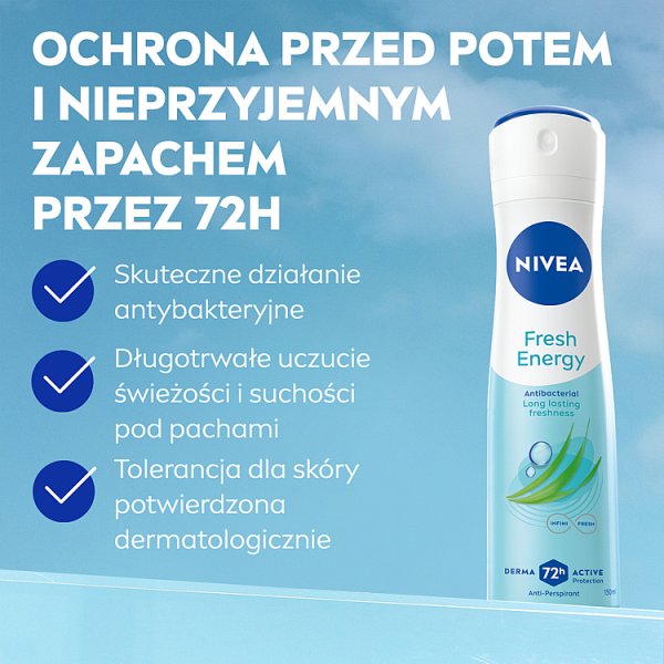 Nivea Fresh Energy Antyperspirant W Spray'u 150 ml