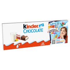 Kinder Chocolate Batonik z mlecznej czekolady z nadzieniem mlecznym 150 g (12 sztuk)