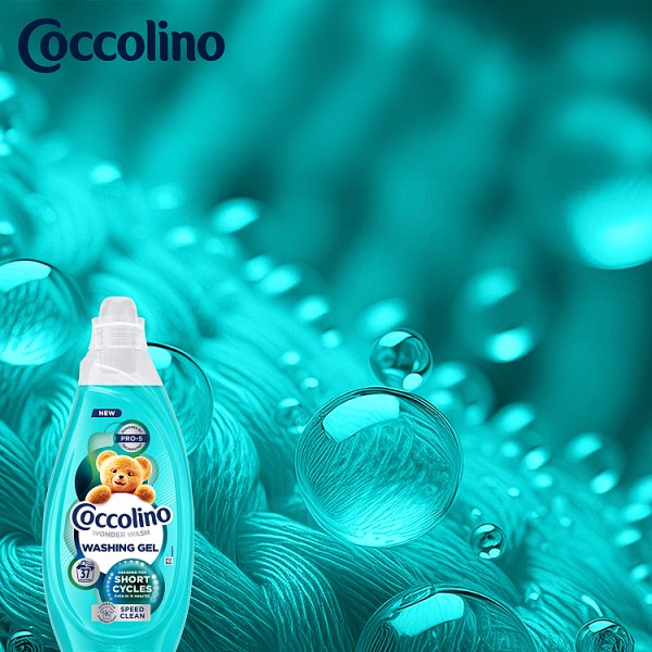 Coccolino Wonder Wash Speed Clean Żel do prania 1480 ml (37 prań)