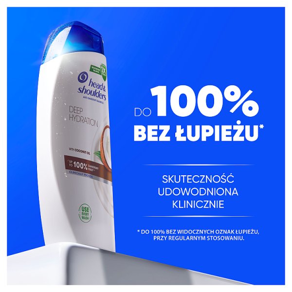 Head &amp; Shoulders Deep Hydration Szampon Przeciwłupieżowy 400 ml. Zwalcza Nadmiar Sebum i Swędzenie