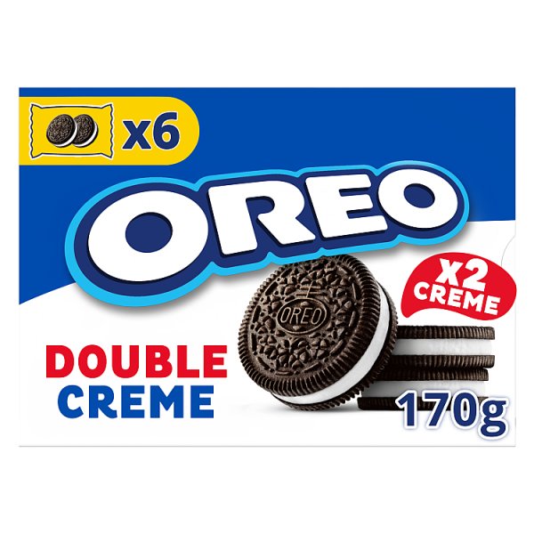 Oreo Double Ciastka kakaowe z nadzieniem o smaku waniliowym 170 g