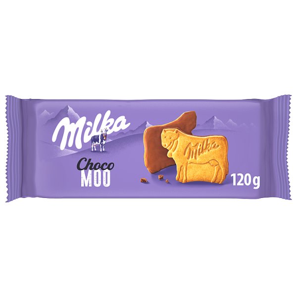 Milka Choco Moo Ciastka oblane czekoladą mleczną 120 g