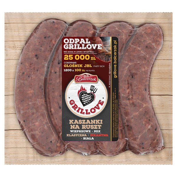Balcerzak Grillove Kaszanki na ruszt wieprzowe mix 450 g