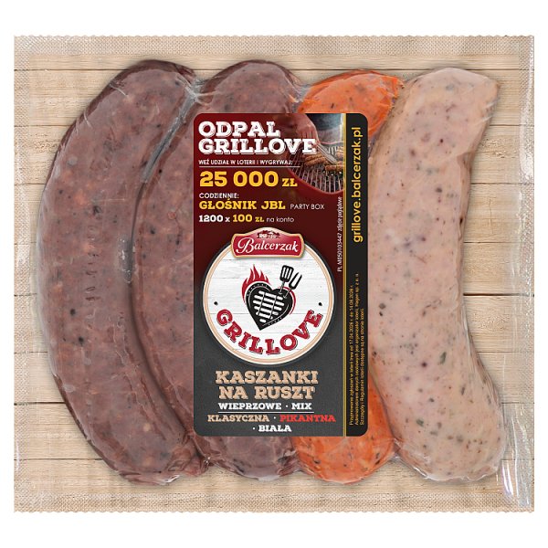 Balcerzak Grillove Kaszanki na ruszt wieprzowe mix 450 g