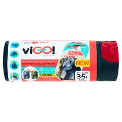 Quickpack viGO! Worki dwukolorowe z elastyczną taśmą 35 L 10 sztuk