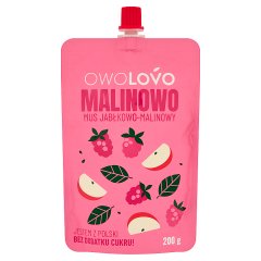 Owolovo Malinowo Mus jabłkowo-malinowy 200 g