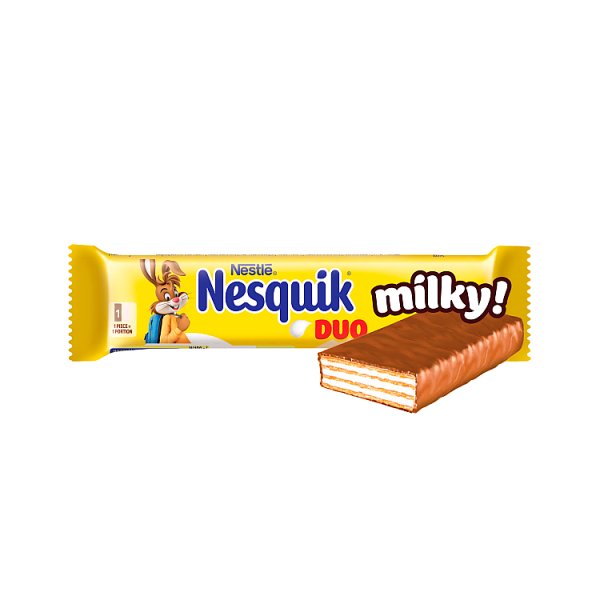 Nesquik Duo Wafle przełożone kremem mlecznym 26 g