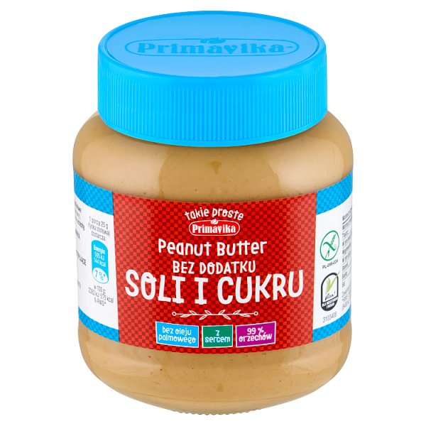 Primavika Pasta orzechowa bez dodatku soli i cukru 350 g