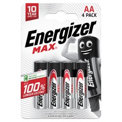 Energizer Max AA-LR6 1,5 V Baterie alkaliczne 4 sztuki