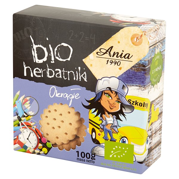 Herbatniki Ania bio okrągłe 100g 