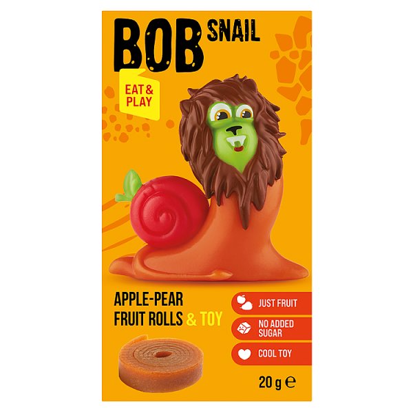 Przekąska Bob Snail b/c jabłko gruszka 20g + zabawka 