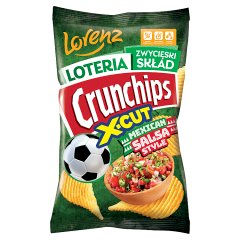 Crunchips X-Cut Chipsy ziemniaczane o smaku pikantnych pomidorów 130 g