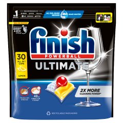 Finish Ultimate Lemon Kapsułki do mycia naczyń w zmywarce 387 g (30 sztuk)
