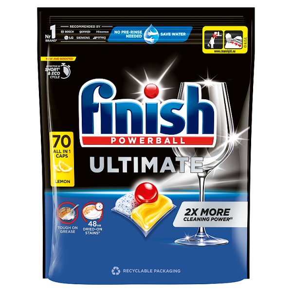 Finish Ultimate Lemon Kapsułki do mycia naczyń w zmywarce 903 g (70 sztuk)