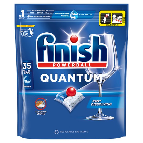 Finish Quantum Fresh Kapsułki do mycia naczyń w zmywarce 364 g (35 sztuk)
