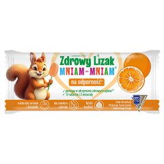 Zdrowy Lizak Mniam-Mniam Lizak o smaku pomarańczy 6 g