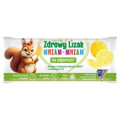 Zdrowy Lizak Mniam-Mniam Lizak o smaku cytrynowym 6 g