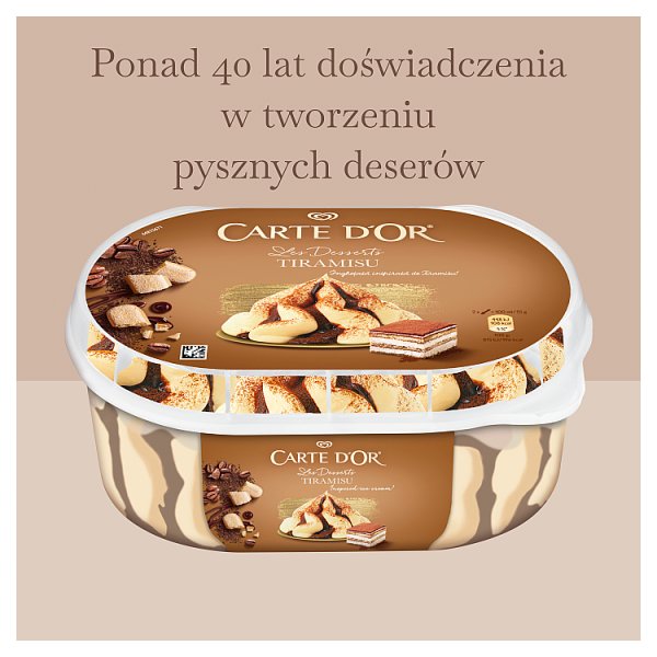Carte D'Or Les Desserts Lody o smaku tiramisu 825 ml
