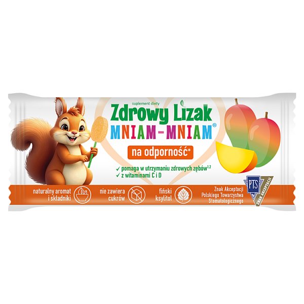 Zdrowy Lizak Mniam-Mniam Lizak o smaku mango 6 g