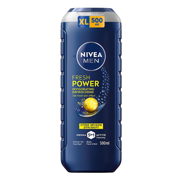 Nivea MEN Power Refresh Żel pod prysznic dla mężczyzn 500 ml