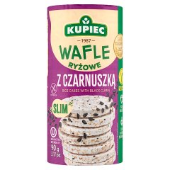 Kupiec Slim Wafle ryżowe z czarnuszką 90 g