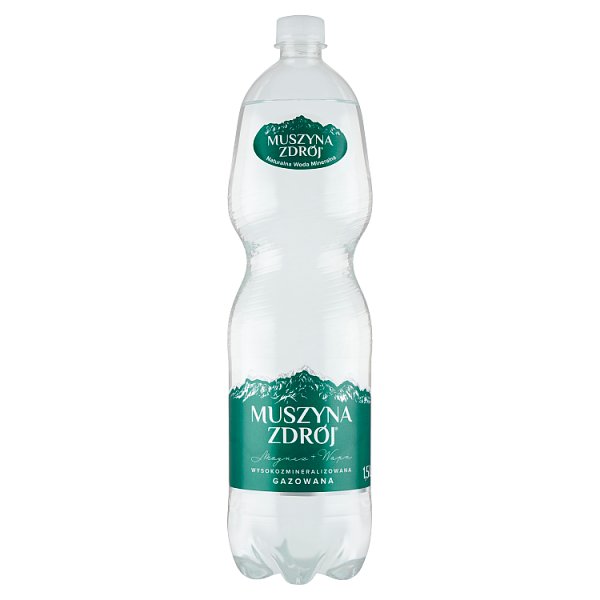 Muszyna Zdrój Naturalna woda mineralna wysokozmineralizowana gazowana 1,5 l