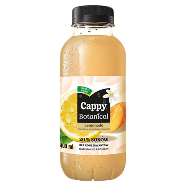 Cappy Botanical Napój niegazowany smak cytryny moreli i kwiatu pomarańczy 400 ml