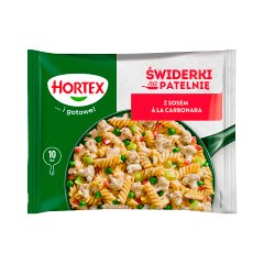 Hortex Świderki na patelnię z sosem à la carbonara 450 g