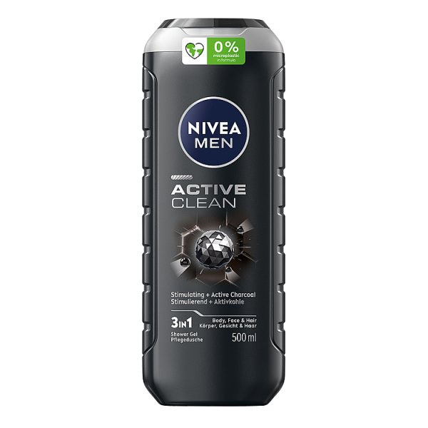 Nivea MEN Active Clean Żel pod prysznic dla mężczyzn 500 ml