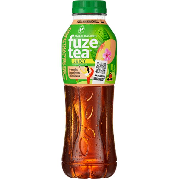 Napój ngaz Fuze Tea juicy peach hibiscus doliczana jest kaucja 0,50 zł