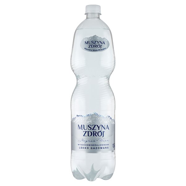 Muszyna Zdrój Naturalna woda mineralna wysokozmineralizowana lekko gazowana 1,5 l