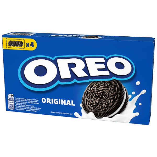 OREO Original ciasteczka z nadzieniem o smaku waniliowym idealne do podróży 16 sztuk 176 g