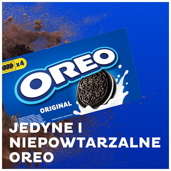 OREO Original ciasteczka z nadzieniem o smaku waniliowym idealne do podróży 16 sztuk 176 g