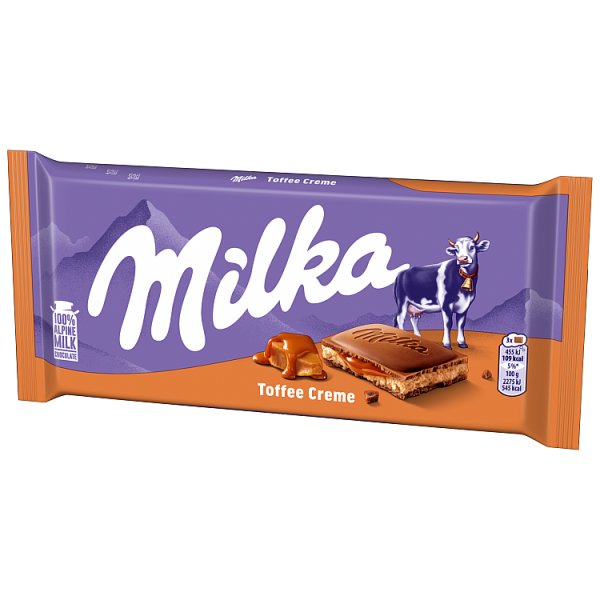 Milka Czekolada mleczna z nadzieniem toffi 100 g