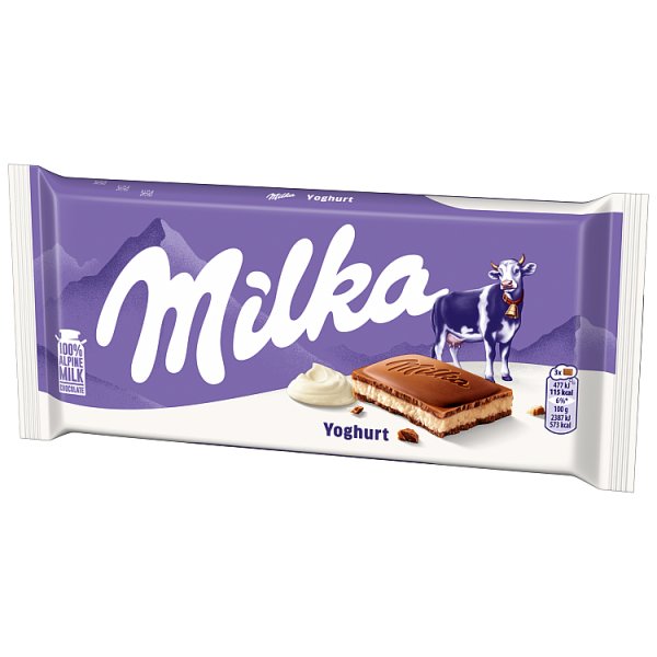 Milka Czekolada mleczna z nadzieniem jogurtowym 100 g