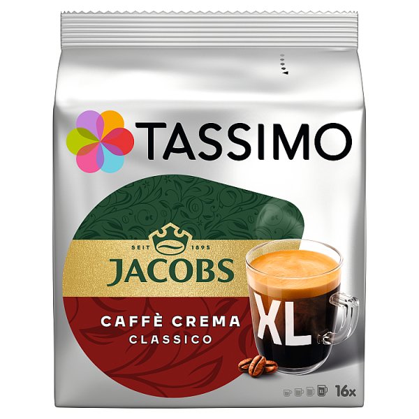 Tassimo Jacobs Caffè Crema Classico XL Kawa mielona 132,8 g (16 kapsułek)