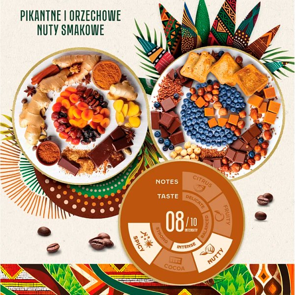 Jacobs Origins Fusion Uganda &amp; Kenya Kawa ziarnista palona 1000 g