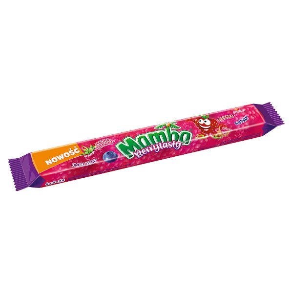 Mamba Berrytasty Gumy rozpuszczalne o smakach owocowych 106 g (4 x 26,5 g)