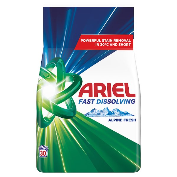 Ariel Alpine Fresh Proszek Do Prania Detergent Do Prania, 1.65 kg, 30 Prań