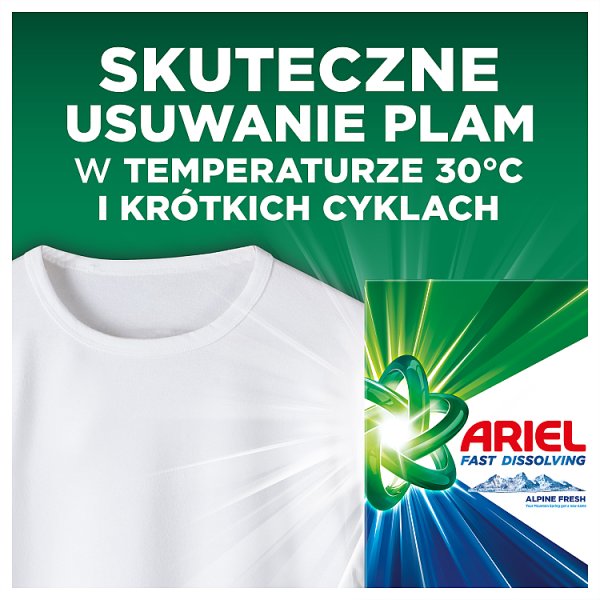 Ariel Alpine Fresh Proszek Do Prania Detergent Do Prania, 1.65 kg, 30 Prań