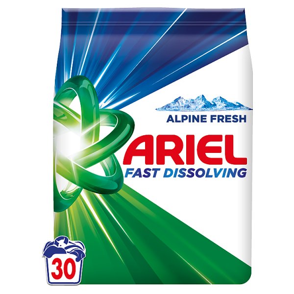 Ariel Alpine Fresh Proszek Do Prania Detergent Do Prania, 1.65 kg, 30 Prań