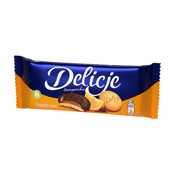 Delicje Szampańskie biszkopty z galaretką pomarańczową - 147 g