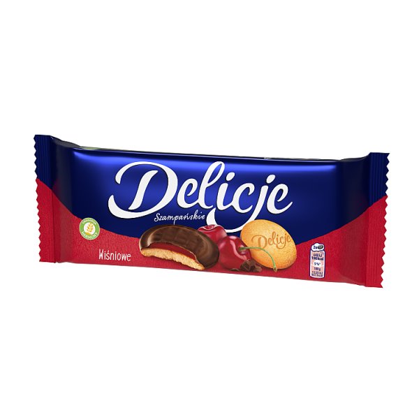 Delicje Szampańskie biszkopty z galaretką wiśniową - 147 g
