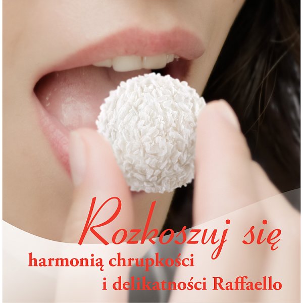 Raffaello Chrupiący wafelek z kokosem i całym migdałem w środku 230 g
