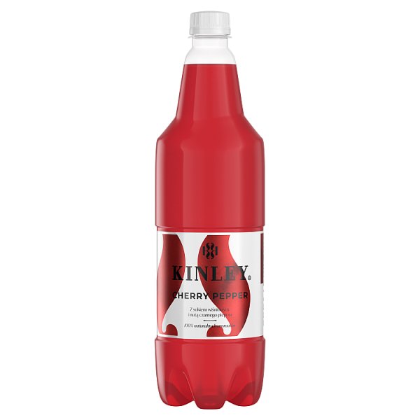 Napój gaz Kinley cherry pepper 1l + kaucja 50 gr 