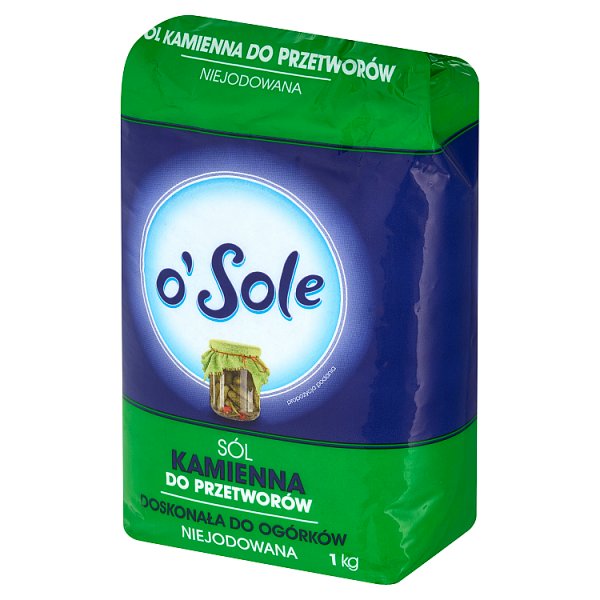 o'Sole Sól kamienna do przetworów niejodowana 1 kg