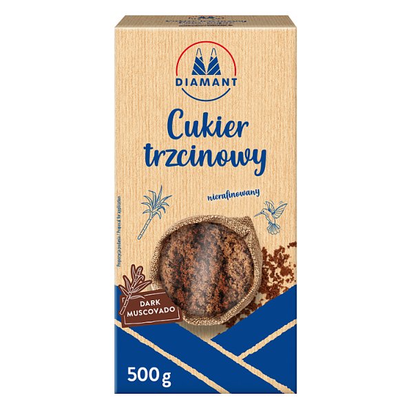 Diamant Dark Muscovado Cukier trzcinowy nierafinowany 500 g