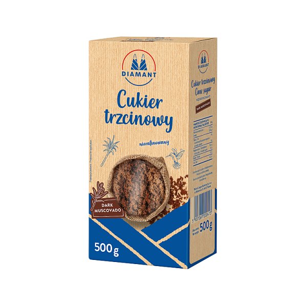Diamant Dark Muscovado Cukier trzcinowy nierafinowany 500 g