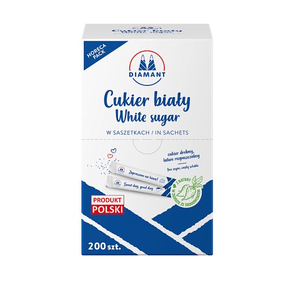 Diamant Cukier biały w saszetkach 1 kg (200 sztuk)