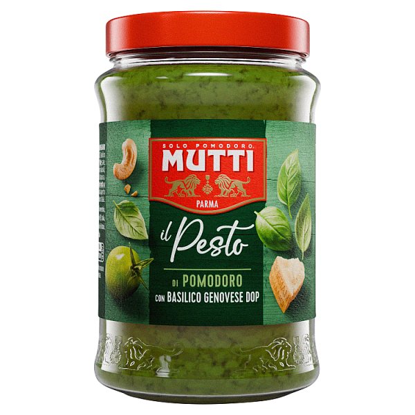 Mutti Sos z zielonych pomidorów z bazylią serem orzechami nerkowca 180 g